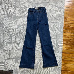 Everlane The Modern Flare Jean Sz 24 Dark Blue